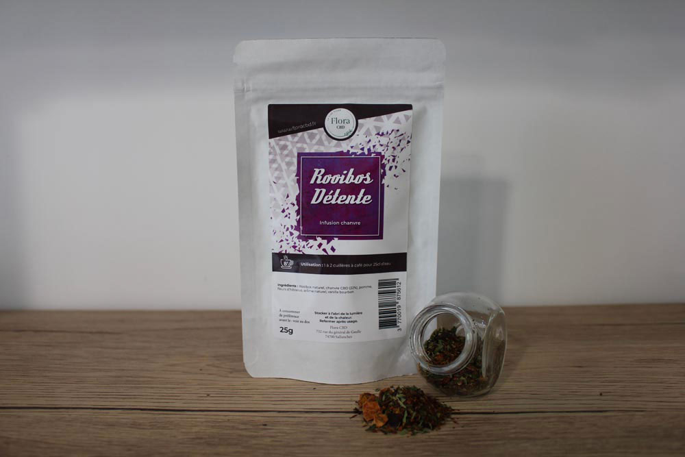 rooibos détente, infusion au chanvre