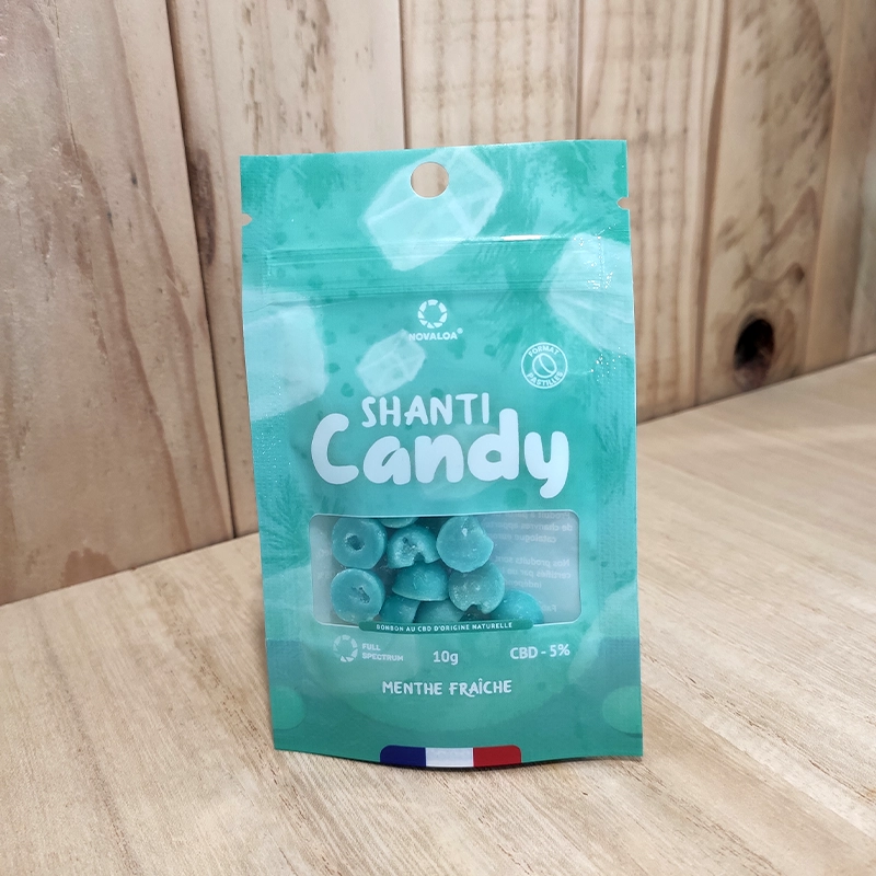 Shanti candy bonbon cbd naturel fullspectrum menthe fraiche vendée