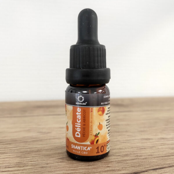 Huile délicate CBD – Pêche et abricot